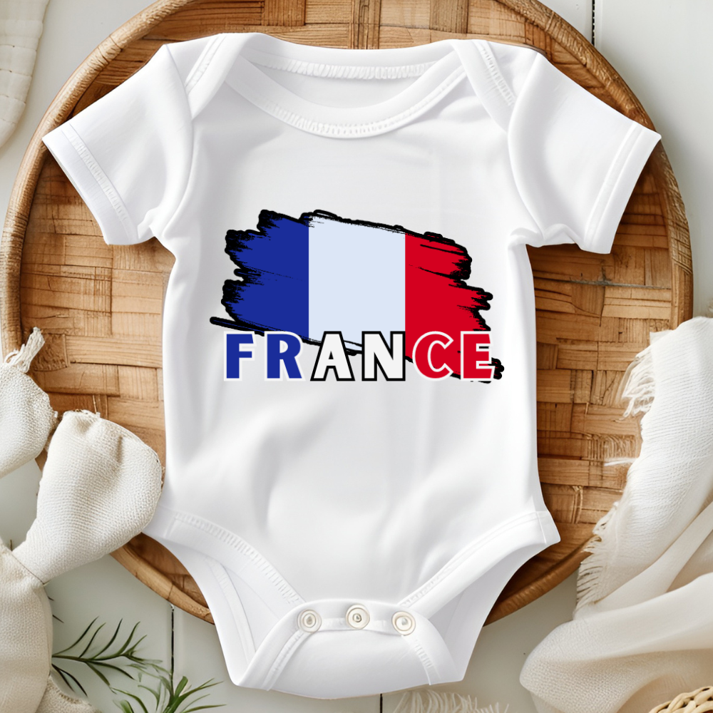Frankreich- Bio Baby Bodysuit